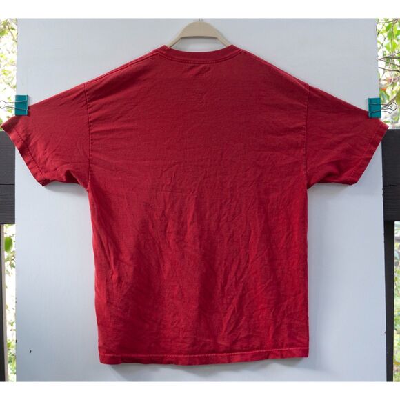 Nike Older Style Center Swoosh Doing It Men's Red Graphic Logo T-Shirt Size XL - Picture 5 of 5